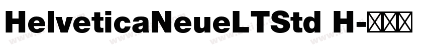 HelveticaNeueLTStd H字体转换
